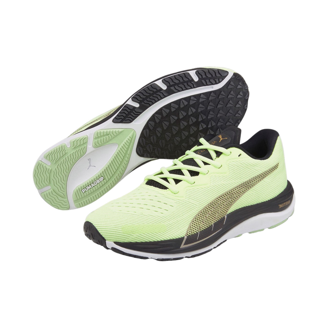 Puma Scarpa da corsa da uomo Velocity Nitro 2 Run 75 378529-01 giallo-nero