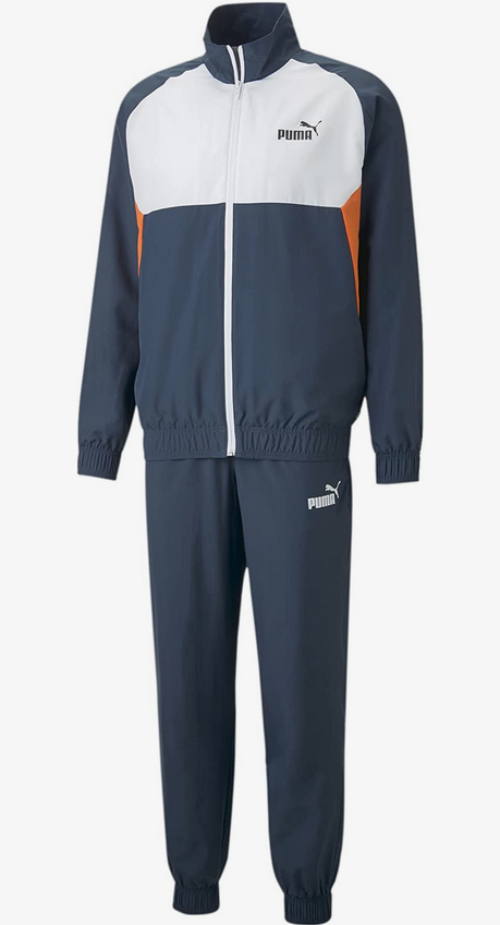 Puma Woven Tracksuit CL 673980-16 Uomo Blu Scuro - Tuta Ginnastica