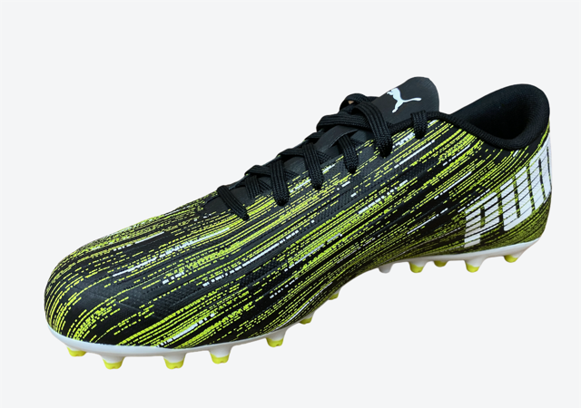 Puma scarpa da calcio-calcetto da uomo Ultra 4.2 MG 106356 02 nero-bianco-giallo lat