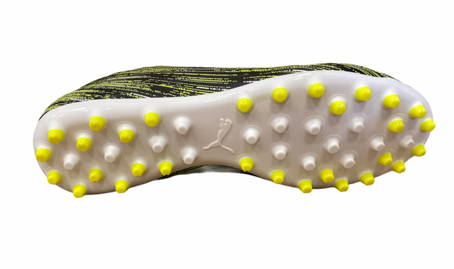 Puma scarpa da calcio-calcetto da uomo Ultra 4.2 MG 106356 02 nero-bianco-giallo suola