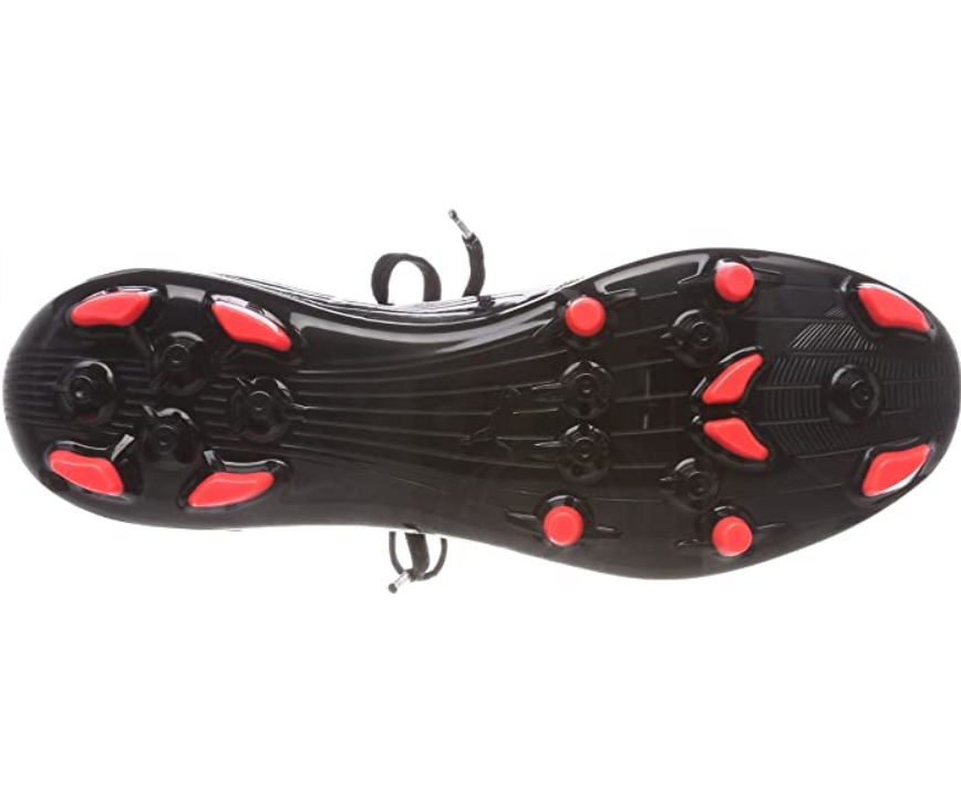 Puma scarpa da calcio con calzino da uomo One 18.3 104536 01 nero-argento-rosso suola