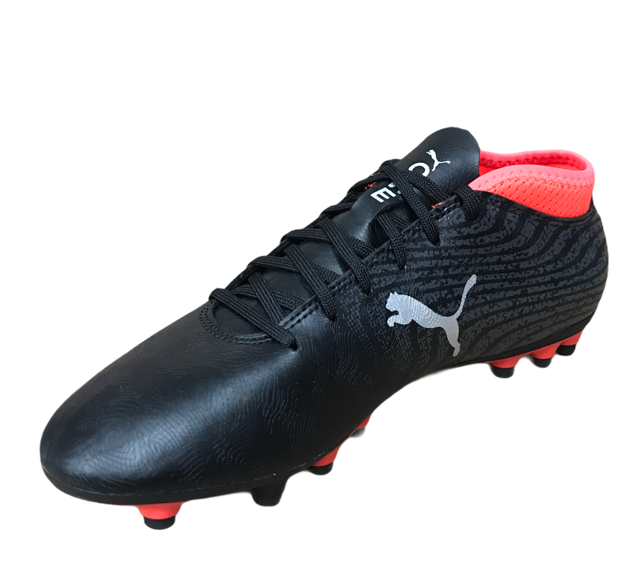 Puma scarpa da calcio da uomo One 18.4 AG 104553 01 nero argento rosso 3