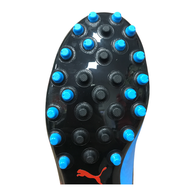 Puma scarpa da calcio da uomo One 19.4 MG 105493 01 blu azzurro rosso punta