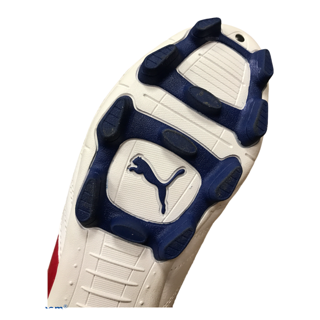 Puma scarpa da calcio da uomo PowerCat 4.12 r HG 102483 04 bianco rosso blu punta