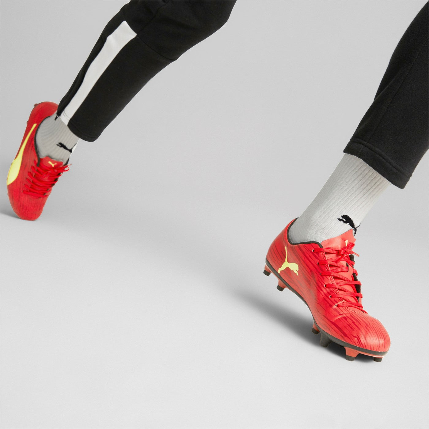 Puma scarpa da calcio da uomo Rapido III FG-AG 106572 07 red-fresh yellow-chili pepper