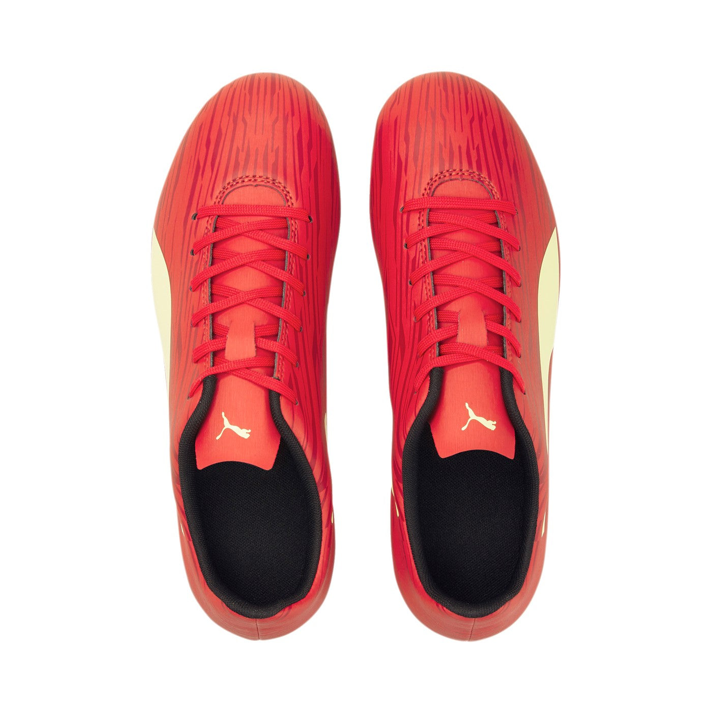 Puma scarpa da calcio da uomo Rapido III FG-AG 106572 07 red-fresh yellow-chili pepper lacci