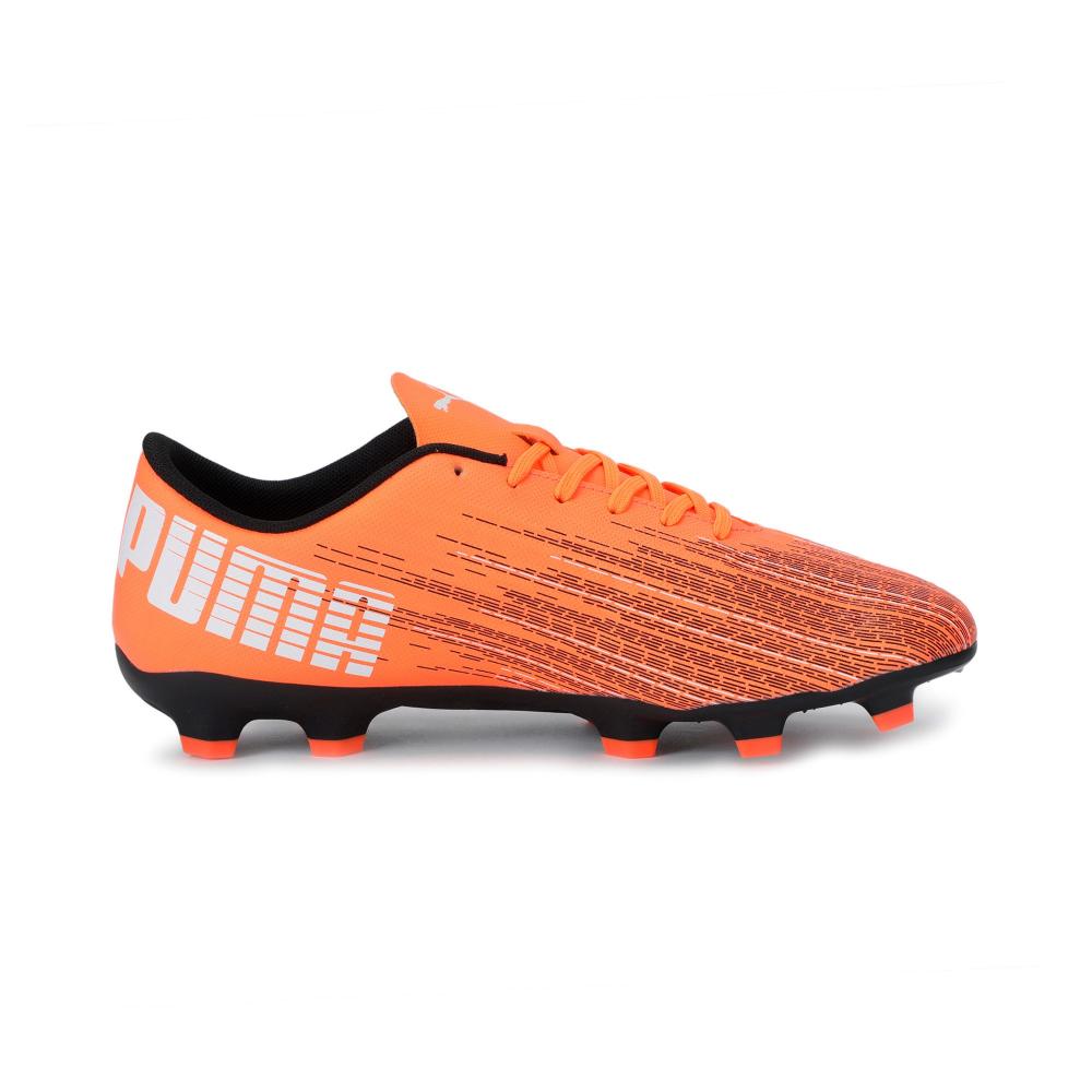 Puma scarpa da calcio da uomo ULTRA 4.1 FG/AG shocking 106092 01 arancione-nero frontale