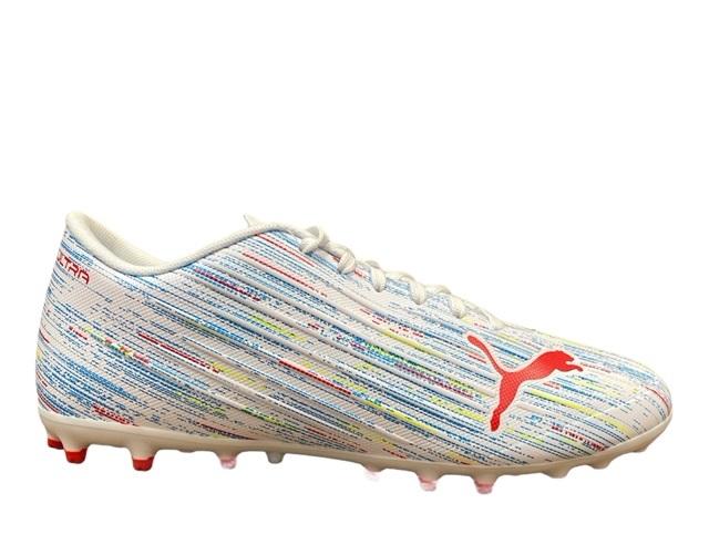 Puma scarpa da calcio da uomo Ultra 4.2 MG 106356 03 bianco-rosso frontale