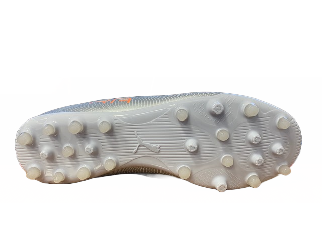 Puma scarpa da calcio da uomo Ultra 4.4 MG 106734 01 diamond silver-neon citrus suola