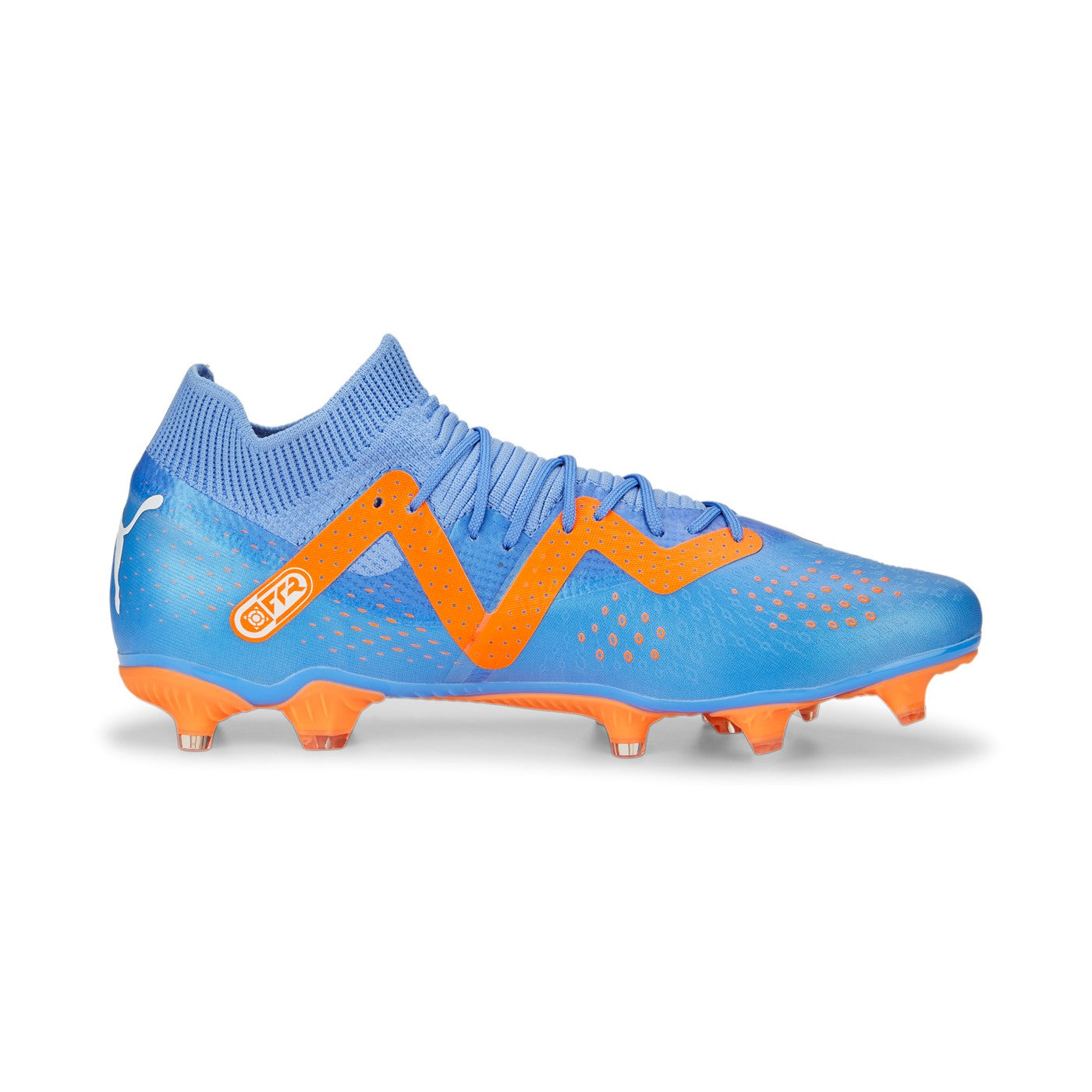 Puma scarpa da calcio da uomo con tacchetti a forma mista Future Match FG/AG 107180 01 blu-arancio