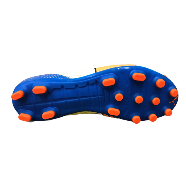 Puma scarpa da calcio da uomo evoPOWER 4.2 POP AG 103650 01 bianco-arancio-blu