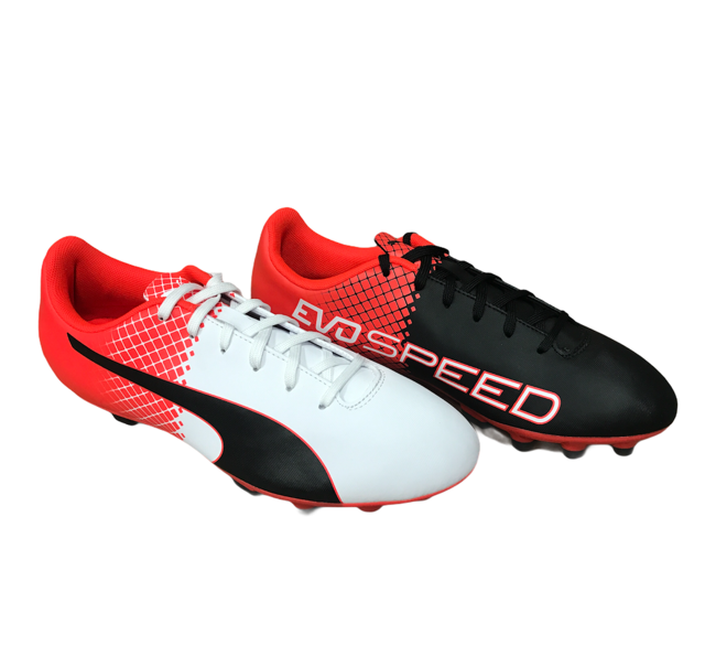 Puma scarpa da calcio da uomo evoSpeed 5.5 AG 103598 nero-bianco-rosso