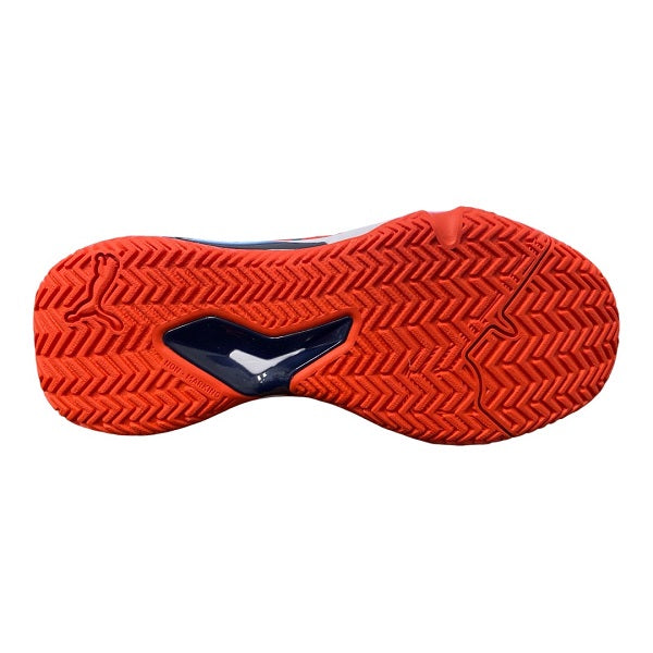 Puma scarpa da padel da uomo Solarcourt RCT 106948 01 rosso pomodoro-nero-bianco suola