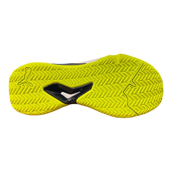 Puma scarpa da padel da uomo Solarsmash RCT 106949 02 bianco-giallo suola