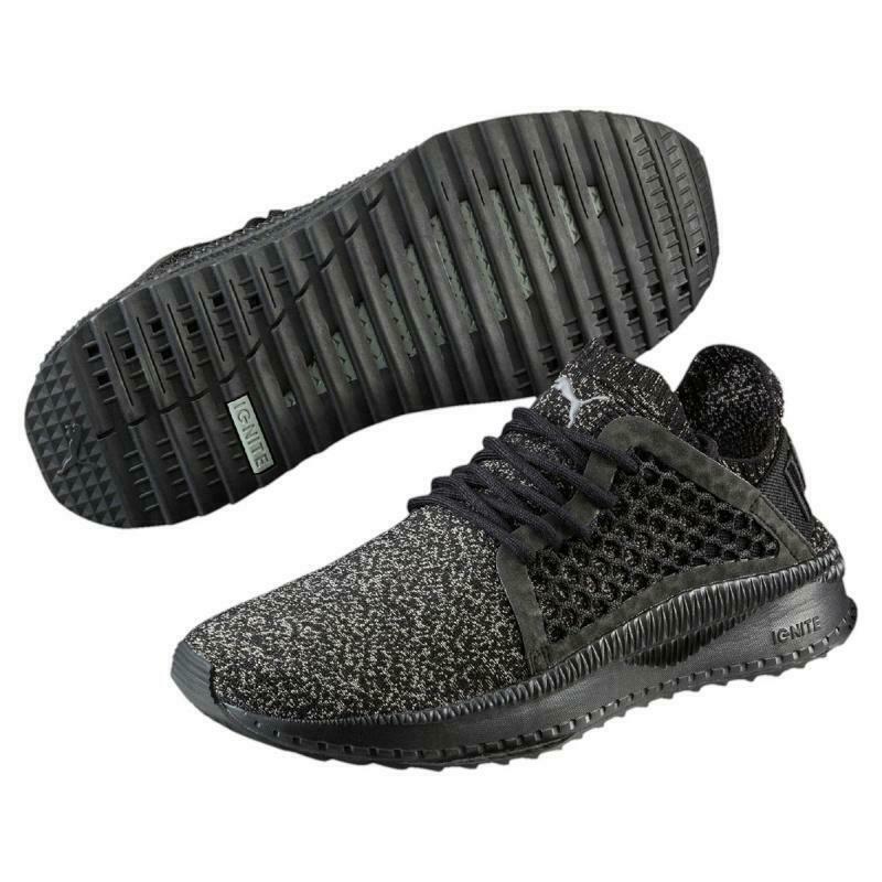 Puma scarpa da sneakers da uomo  Tsugi Netfit evoknit 365108 01 nero tomaia traspirante vista 