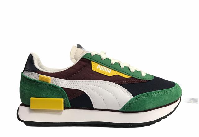 Puma scarpa sneakers da uomo Future Rider Play On 371149 34 verde-bianco