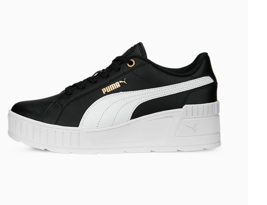 Puma scarpa sneakers da donna Karmen Wedge 390985-01 nero bianco