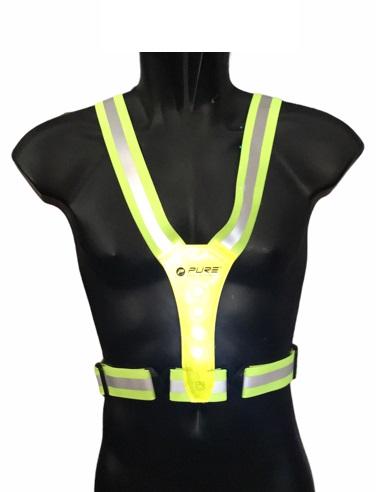 Pure 2Improve Ref Led Run Vest 1 Size 1 yellow (taglia unica) accessori running