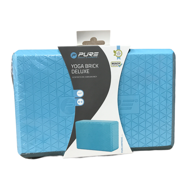 Pure 2Improve Yoga Brick Deluxe P2I201550 blue (1 mattoncino)