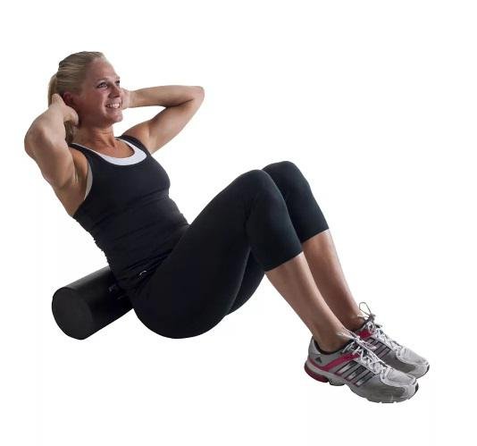 Pure 2Improve Foam Roller P2I201370 45x15cm Nero EPE esercizio dorsali lei