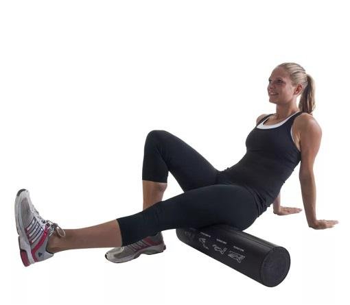 Pure 2Improve Foam Roller P2I201370 45x15cm Nero EPE esercizio glutei lei