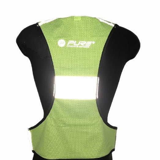 Pure 2Improve Gilet Running Riflettente P2I320150 Yellow Taglia M dietro