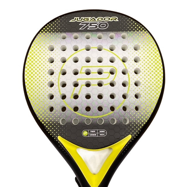 Racchetta da padel Pure 2Improve Juguador 750 P2I340020 giallo-nero con telaio in fibra di carbonio e nucleo EVA High Density per massimo controllo e potenza
