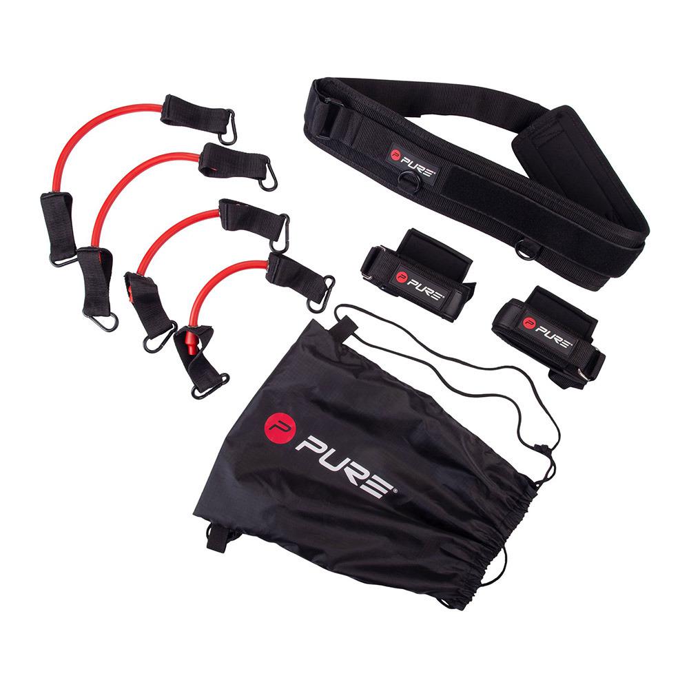 Set Jump Trainer Pro Pure 2Improve P2I201660 per allenamento salto verticale con elastici resistenza, cintura e polsini caviglia