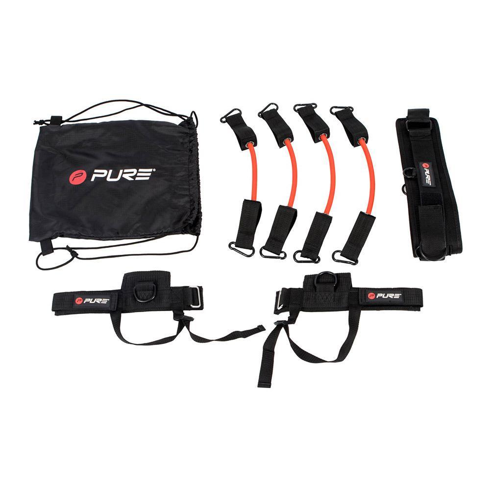 Set Jump Trainer Pro Pure 2Improve P2I201660 per allenamento salto verticale con elastici resistenza, cintura e polsini caviglia set completo