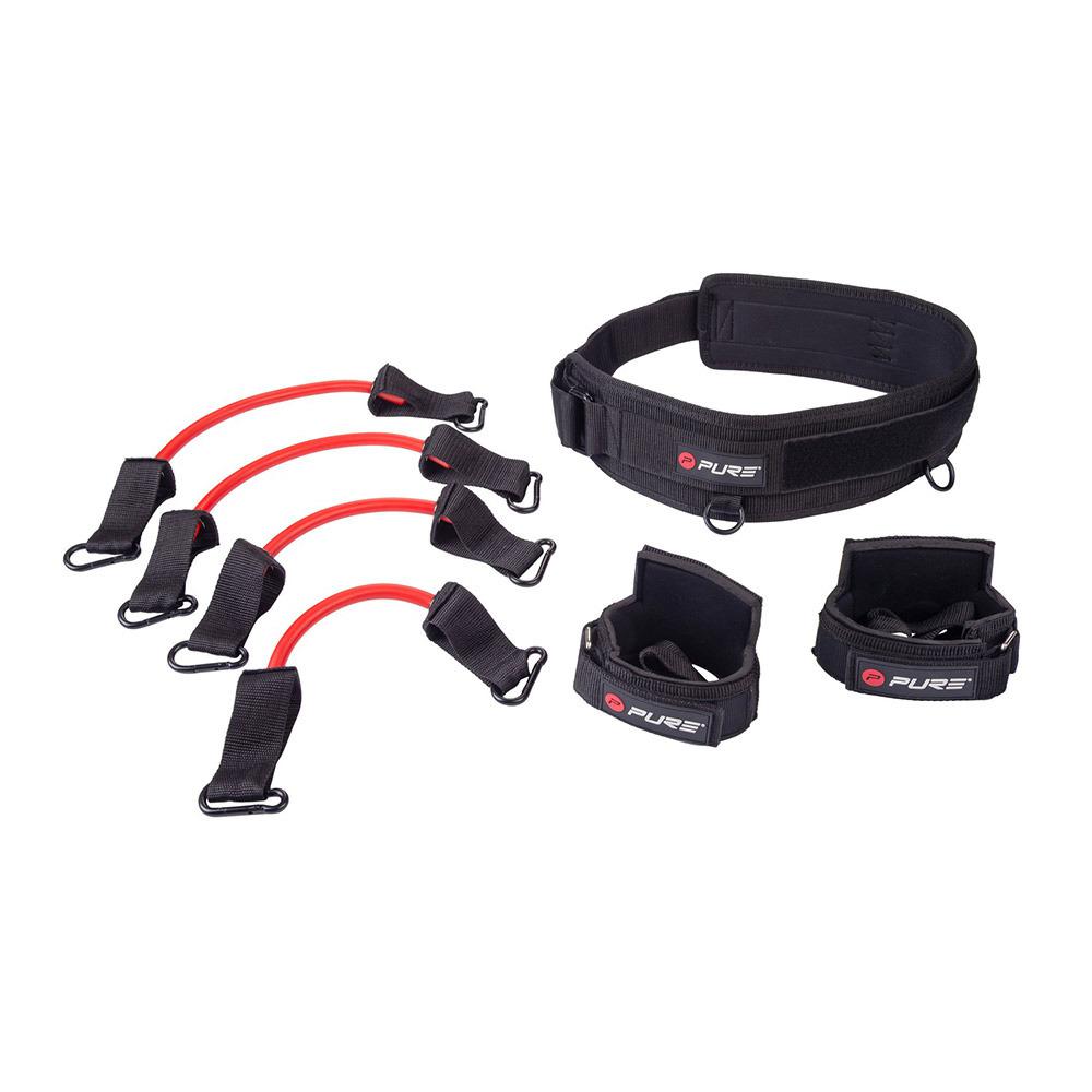 Set Jump Trainer Pro Pure 2Improve P2I201660 per allenamento salto verticale con elastici resistenza, cintura e polsini caviglia, set interno