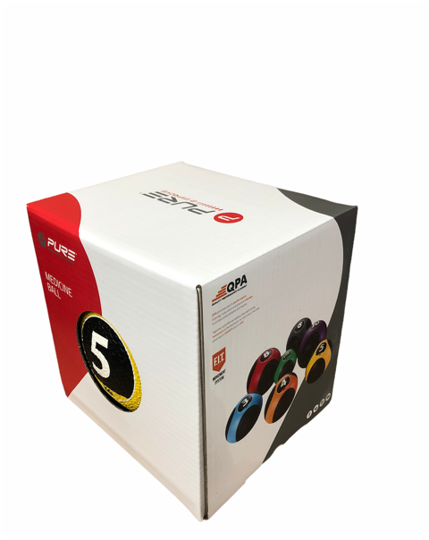 Pure 2Improve Medicine Ball Kg5 P2I110030 yellow black particolare scatola