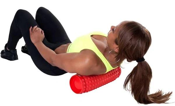 Pure 2Improve Rullo Massaggio Gonfiabile P2I201040 35,5x12cm Rosso