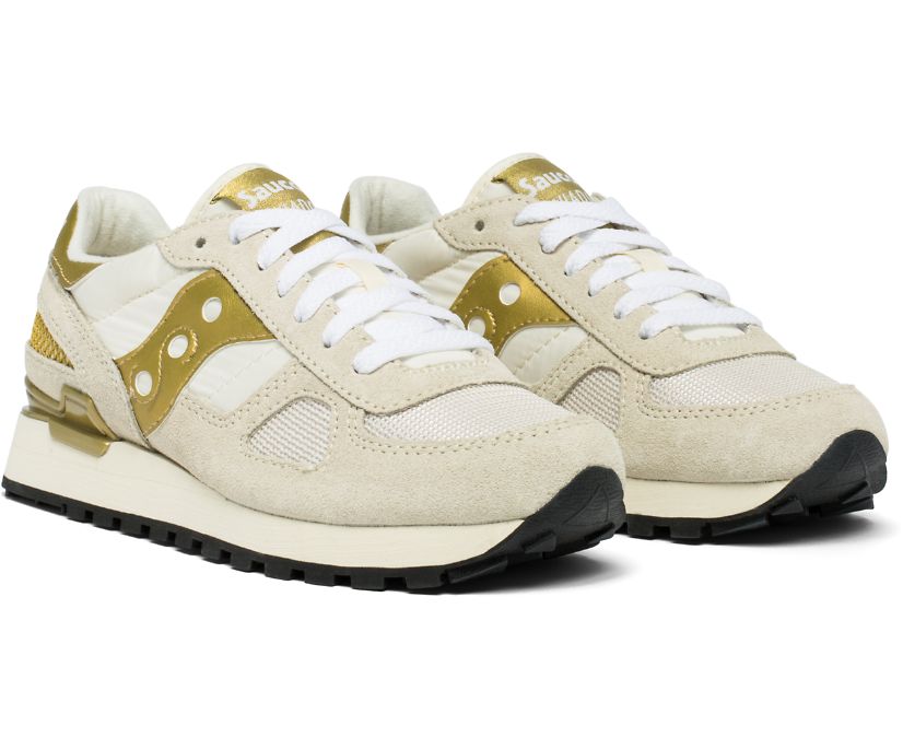 Saucony Originals scarpa sneakers da donna Shadow S1108-720 bianco-oro