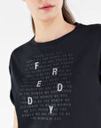 Freddy T-shirt con stampa S2WBCCT7 N black