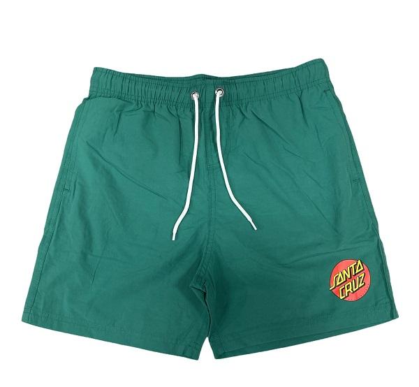 Santa Cruz costume da bago da uomo Swimshort Classic Dot verde