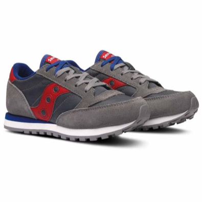 Saucony Original scarpa sneakers da ragazzo Jazz SK259608Y grigio rosso 1