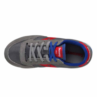 Saucony Original scarpa sneakers da ragazzo Jazz SK259608Y grigio rosso 2