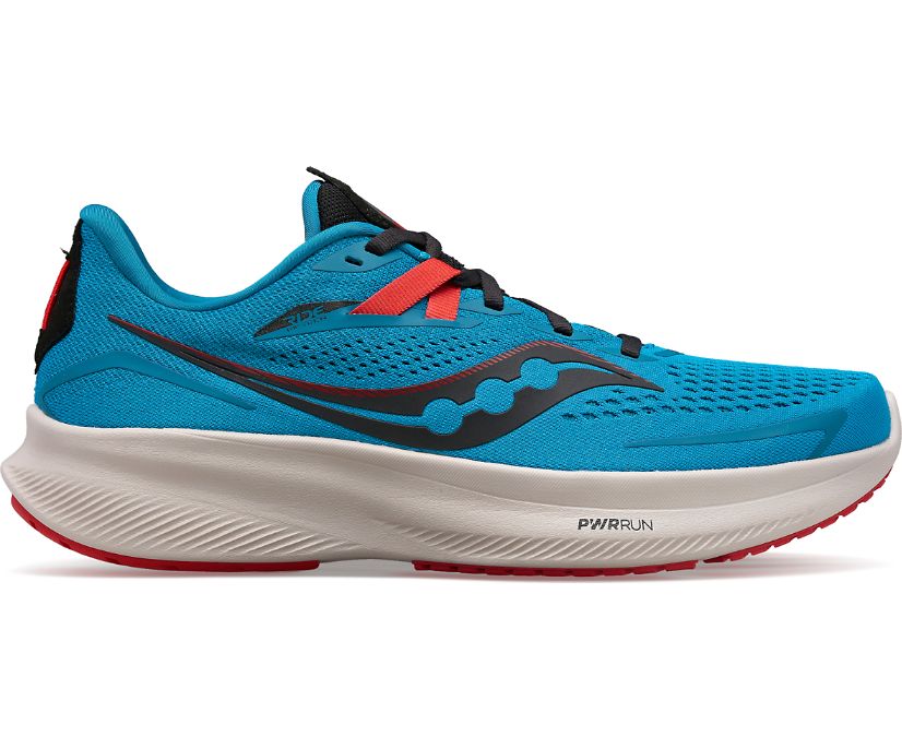 Saucony scarpa da corsa da uomo Ride 15 S20729-31 blu oceano-nero