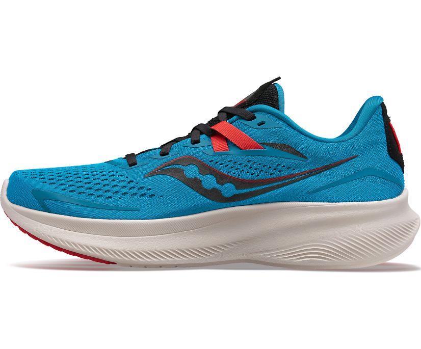 Saucony scarpa da corsa da uomo Ride 15 S20729-31 blu oceano-nero