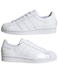 Adidas Originals scarpa sneakers da ragazzo Superstar EF5399 bianco
