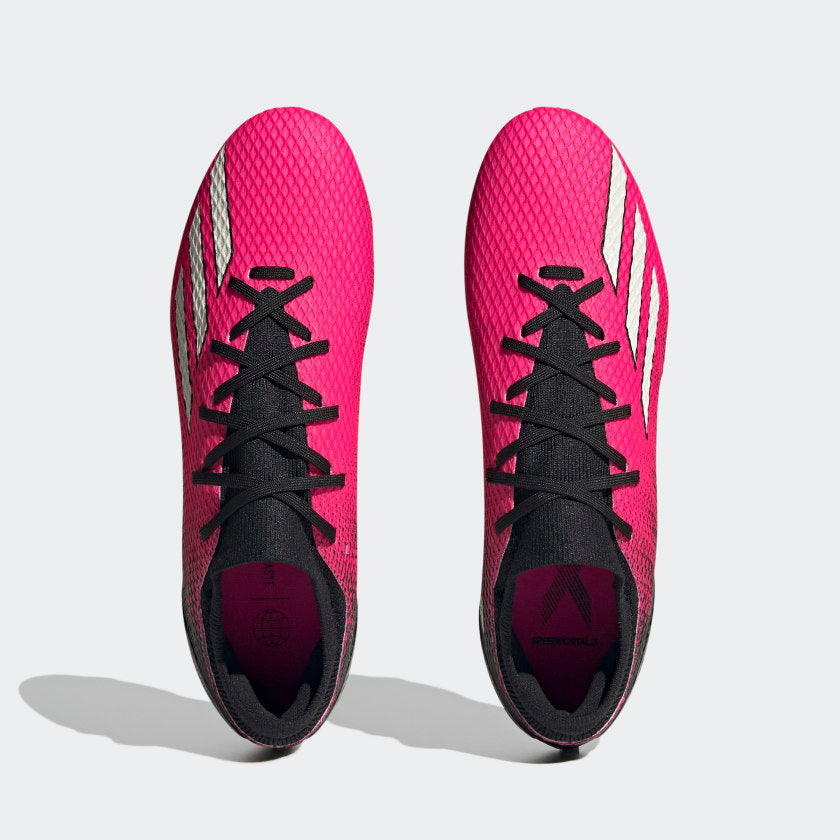 Adidas scarpa da calcio unisex X Speedportal.3 FG GZ5076 team shock pink 2-zero metalic-core black