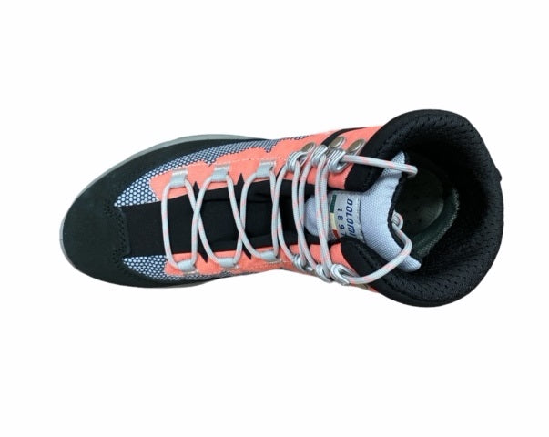 Scarponcino da trekking Dolomite Steinbock WT GTX per ragazzi, modello 282783 PGCR grigio peltro-rosso corallo con membrana Gore-Tex impermeabile