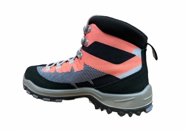 Scarponcino da trekking Dolomite Steinbock WT GTX per ragazzi, modello 282783 PGCR grigio peltro-rosso corallo con membrana Gore-Tex impermeabile