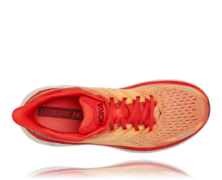 Hoka One One scarpa da corsa da uomo Clifton 8 1119393/FBOR rosso arancio