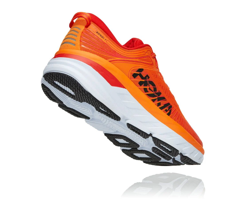 Hoka One One M Bondi 7 scarpa running uomo 1110518/POFS persimmon orange-fiesta
