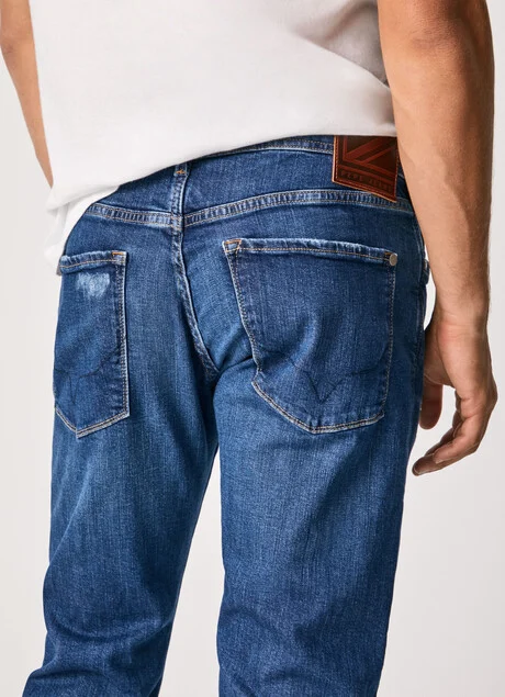 PepeJeans Stanley Brit Taper Fit Regular Waist Jeans