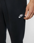 Nike Pantalone sportivo da adulto con elastico al fondo Jogger Club Fleece BV2671 010 nero