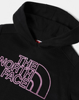 The North Face Felpa corta Girl con cappuccio Drew Peak NF0A558SGAL black/sweat violet