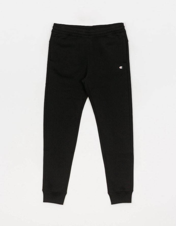 Champion Pantalone sportivo da uomo Rib Cuff 214962 KK001 NBK nero