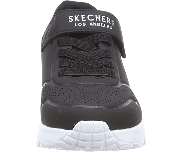 Skechers sneakers da ragazzi con laccio elastico e velcro Uno Lite Vendox 403695L/BLK nero